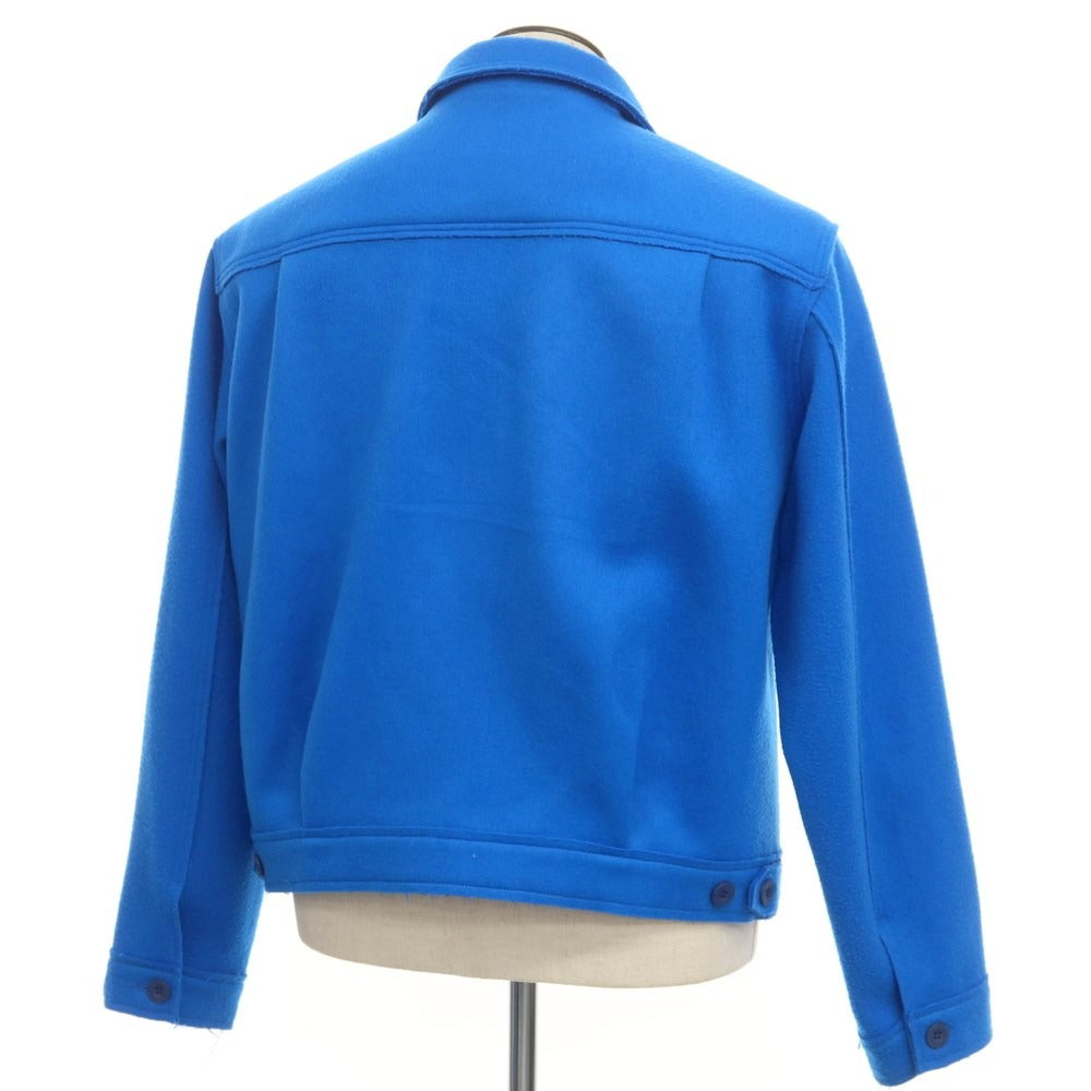 【中古】ナインティナイン パーセント イズ 99%IS- ウールナイロン ワークジャケット ブルゾン ブルー【サイズ4】【BLU】【A/W】【状態ランクC】【メンズ】【768885】 [EPD]
