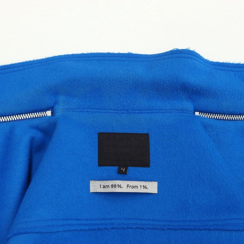 【中古】ナインティナイン パーセント イズ 99%IS- ウールナイロン ワークジャケット ブルゾン ブルー【サイズ4】【BLU】【A/W】【状態ランクC】【メンズ】【768885】 [EPD]
