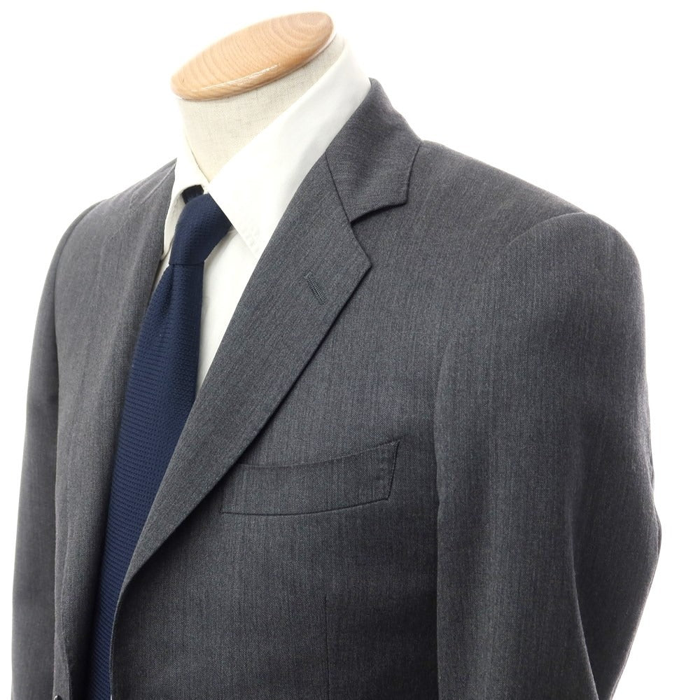 【中古】アザブテーラー azabu tailor ウール セットアップ 2つボタンスーツ ダークグレー【 40/73 】【 状態ランクB 】【 メンズ 】