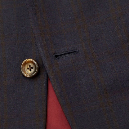 [Used] DIFFERENCE Wool Check 2-Button Suit Navy x Brown [44/73] [Condition Rank C] [Men&