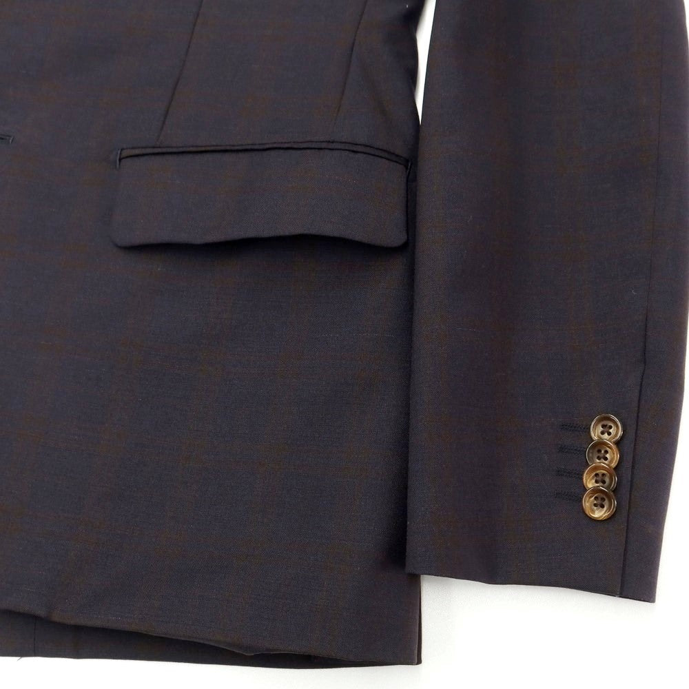 [Used] DIFFERENCE Wool Check 2-Button Suit Navy x Brown [44/73] [Condition Rank C] [Men&