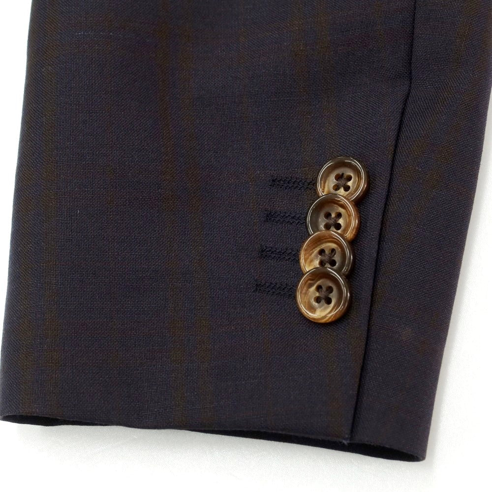 [Used] DIFFERENCE Wool Check 2-Button Suit Navy x Brown [44/73] [Condition Rank C] [Men&