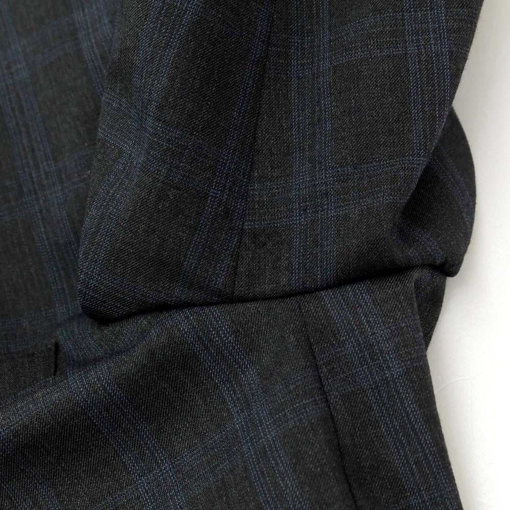 [Used] DIFFERENCE Wool polyester check 2 button suit Dark gray x blue [44/74] [Condition rank C] [Men&