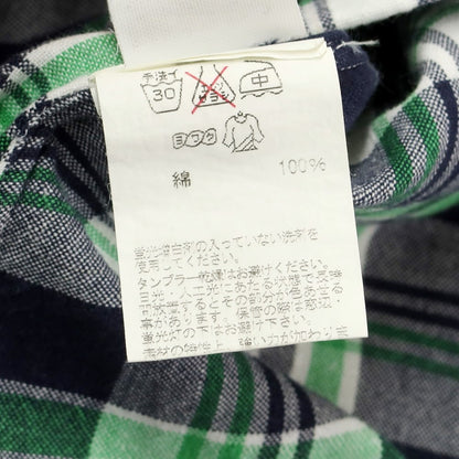 [Used] BLACK FLEECE BY Brooks Brothers Oxford Check Short Sleeve Shirt Navy x Green [BB00] [Condition Rank B] [Men&