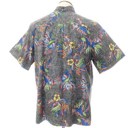 [Used] AVANTI cotton print short sleeve BD shirt, gray x multicolor [2XL] [Condition rank C] [Men&