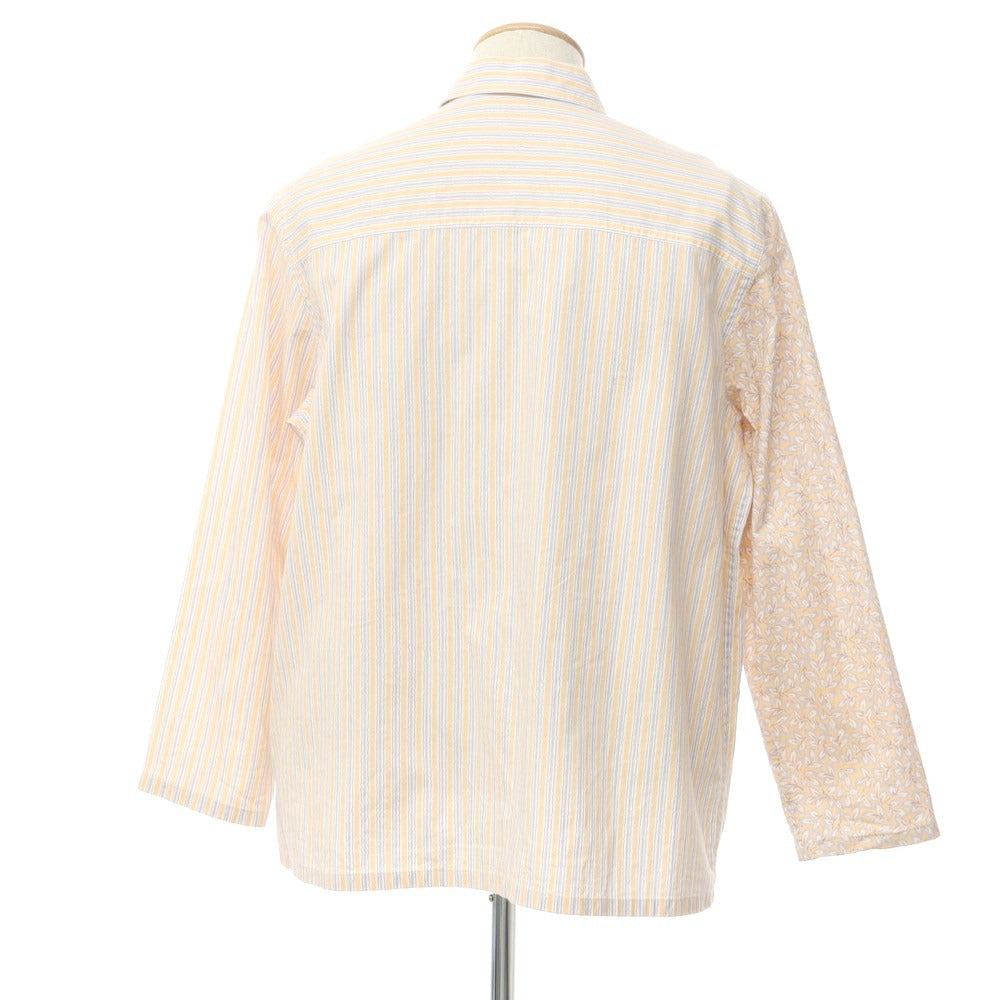 【中古】リバーバレイト REVERBERATE コットン ストライプ カジュアルシャツ オレンジxホワイト【サイズ38】【ORG】【S/S/A/W】【状態ランクB】【メンズ】【768892】
