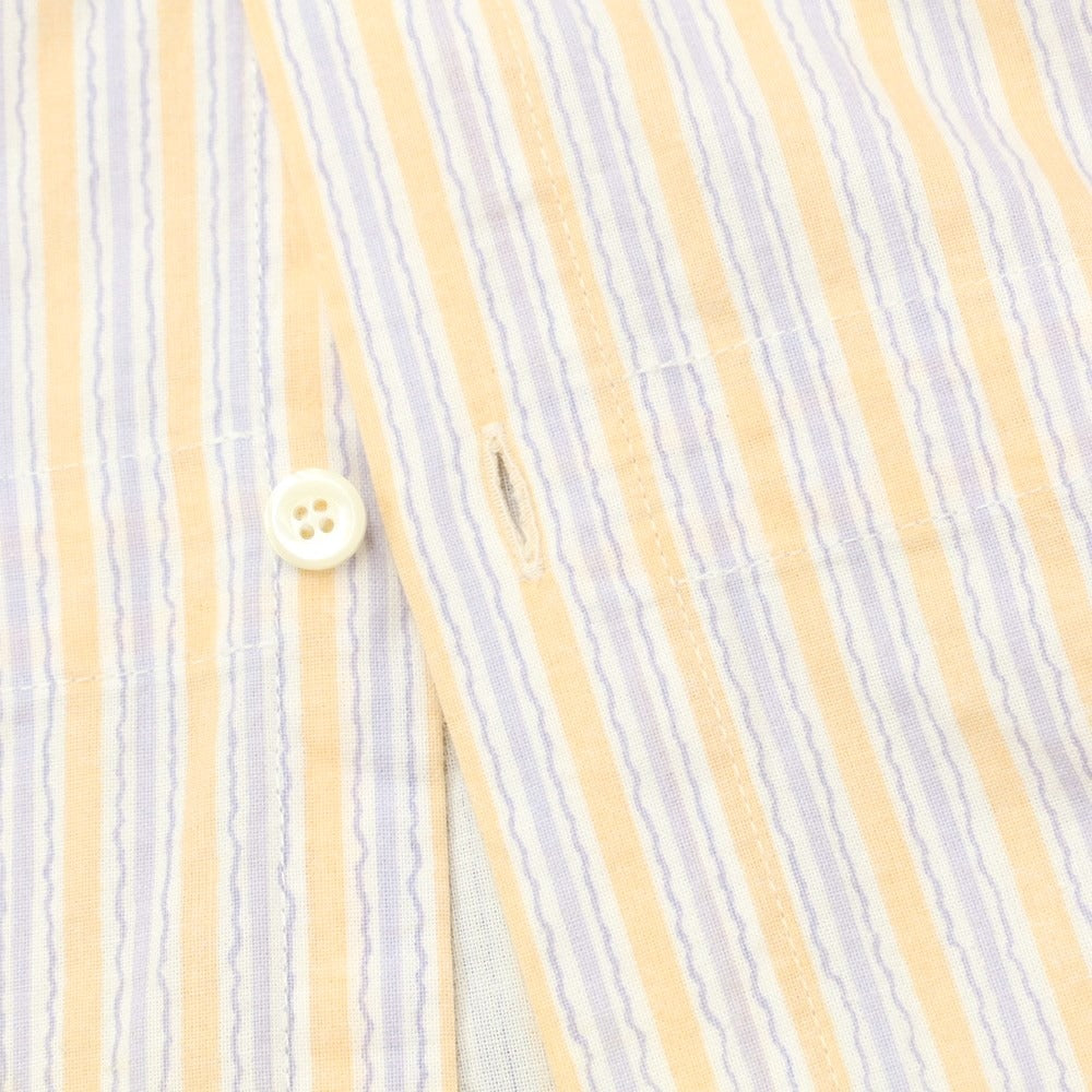 【中古】リバーバレイト REVERBERATE コットン ストライプ カジュアルシャツ オレンジxホワイト【サイズ38】【ORG】【S/S/A/W】【状態ランクB】【メンズ】【768892】