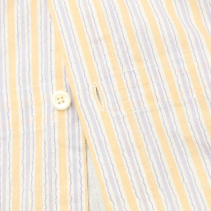 【中古】リバーバレイト REVERBERATE コットン ストライプ カジュアルシャツ オレンジxホワイト【サイズ38】【ORG】【S/S/A/W】【状態ランクB】【メンズ】【768892】