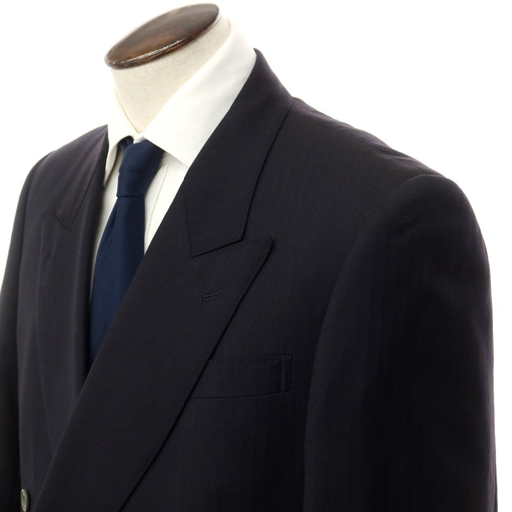 [Used] Gieves &amp;amp; Hawkes wool set-up double-breasted suit
 Black [Size 100/96/170] [BLK] [S/S] [Condition Rank C] [Men&