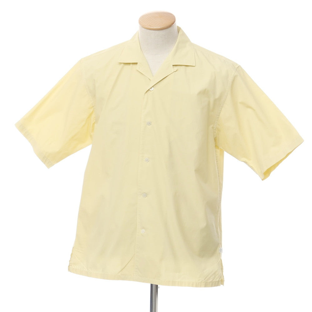 [Used] Green Label Relaxing Cotton Open Collar Short Sleeve Shirt Light Yellow [S] [Condition Rank B] [Men&