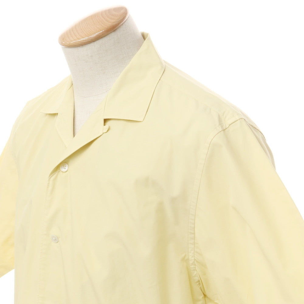 [Used] Green Label Relaxing Cotton Open Collar Short Sleeve Shirt Light Yellow [S] [Condition Rank B] [Men&