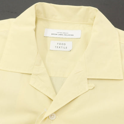 [Used] Green Label Relaxing Cotton Open Collar Short Sleeve Shirt Light Yellow [S] [Condition Rank B] [Men&