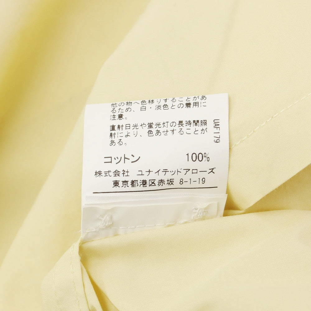 [Used] Green Label Relaxing Cotton Open Collar Short Sleeve Shirt Light Yellow [S] [Condition Rank B] [Men&