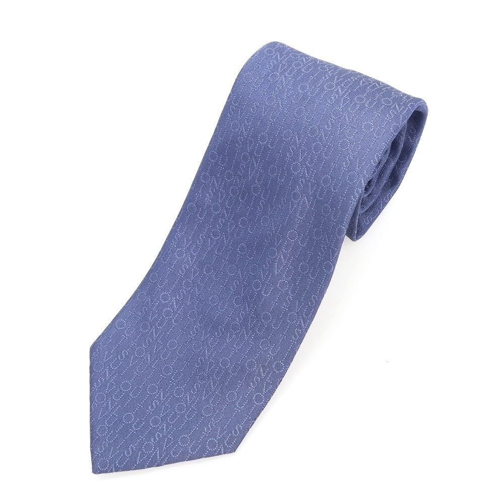 [Used] Louis Vuitton LOUIS VUITTON 3-fold silk tie, blue [Condition: C] [Men&