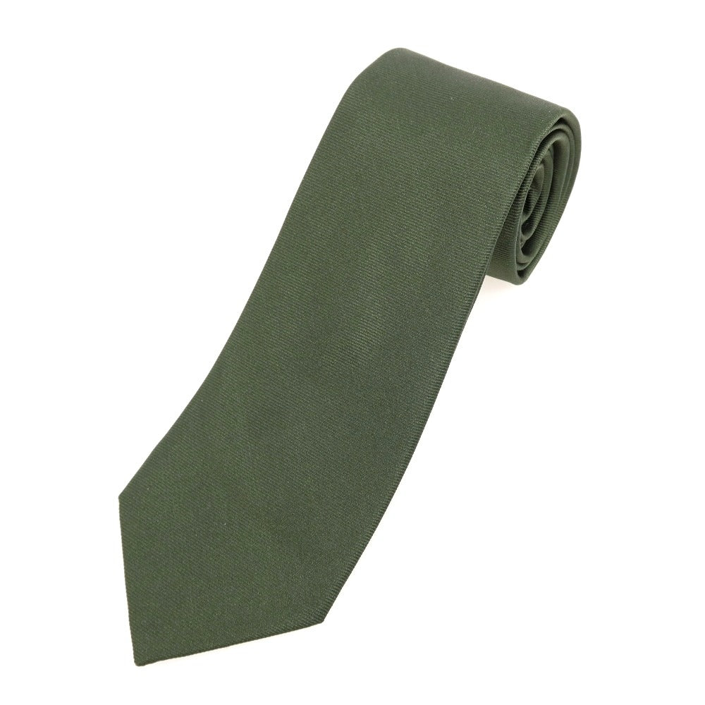 [Used] Mattabisch 3-fold silk tie, dark green [Condition: B] [Men&