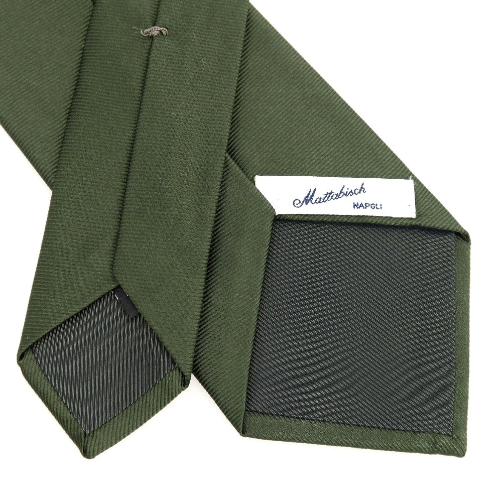 [Used] Mattabisch 3-fold silk tie, dark green [Condition: B] [Men&