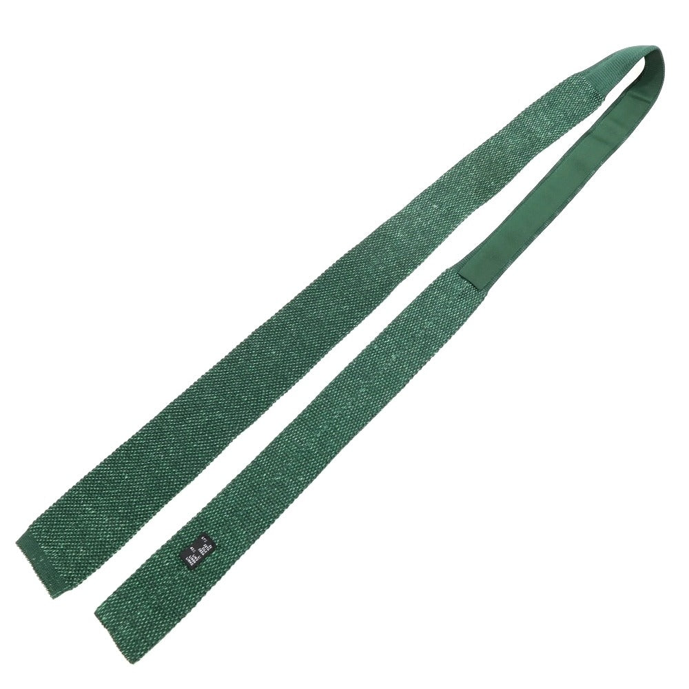 [Used] FIORIO Silk Linen Knit Tie Green [Condition Rank B] [Men&