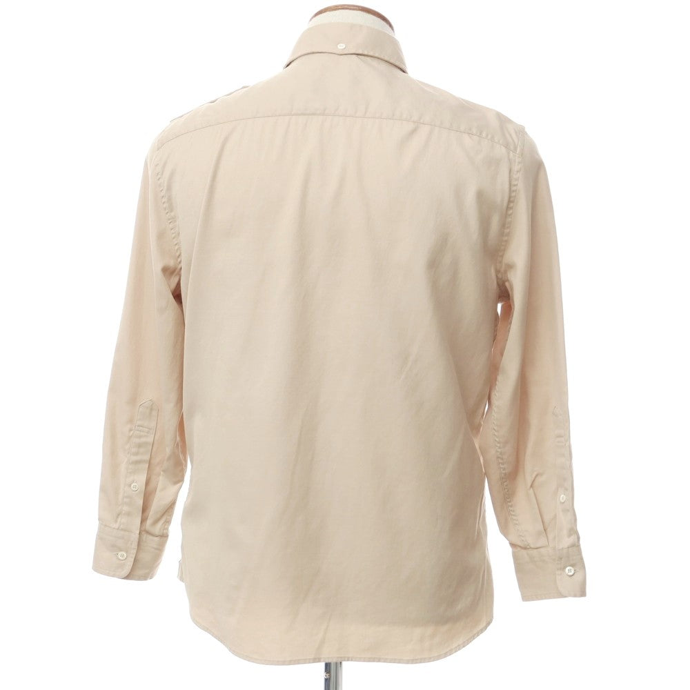 [Used] Brunello Cucinelli Cotton Military Shirt Beige [M] [Condition Rank C] [Men&