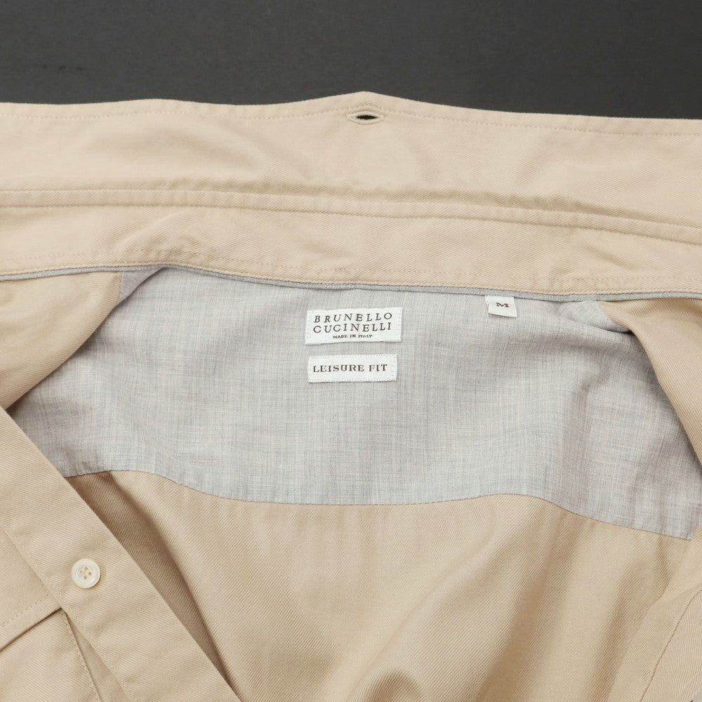 [Used] Brunello Cucinelli Cotton Military Shirt Beige [M] [Condition Rank C] [Men&