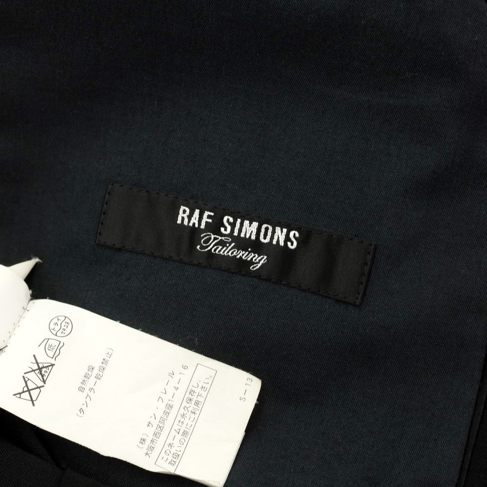 【中古】ラフシモンズ RAF SIMONS 2009年春夏 ウール セットアップ ブラック【サイズ50】【BLK】【S/S】【状態ランクD】【メンズ】【759582】