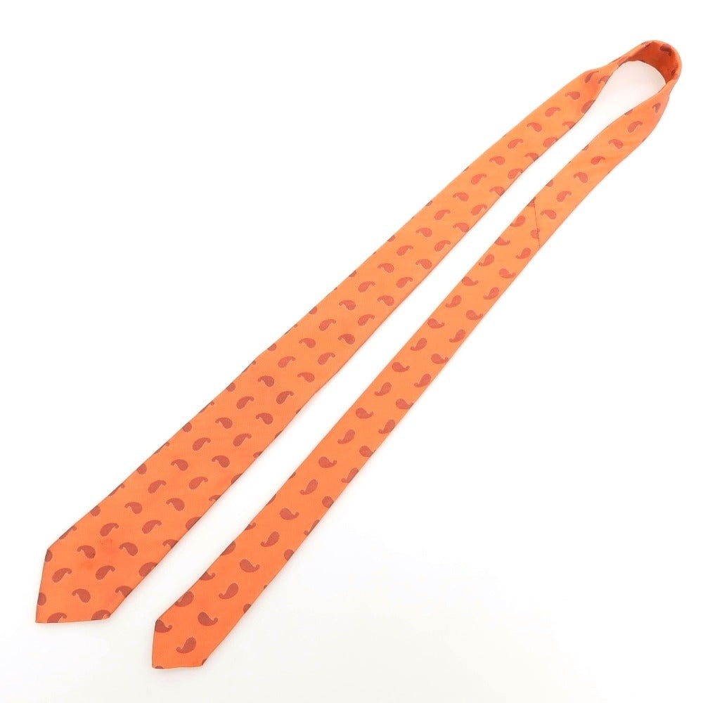 [Used] EREDI CHIARINI Paisley 3-fold silk tie, orange [Condition: B] [Men&