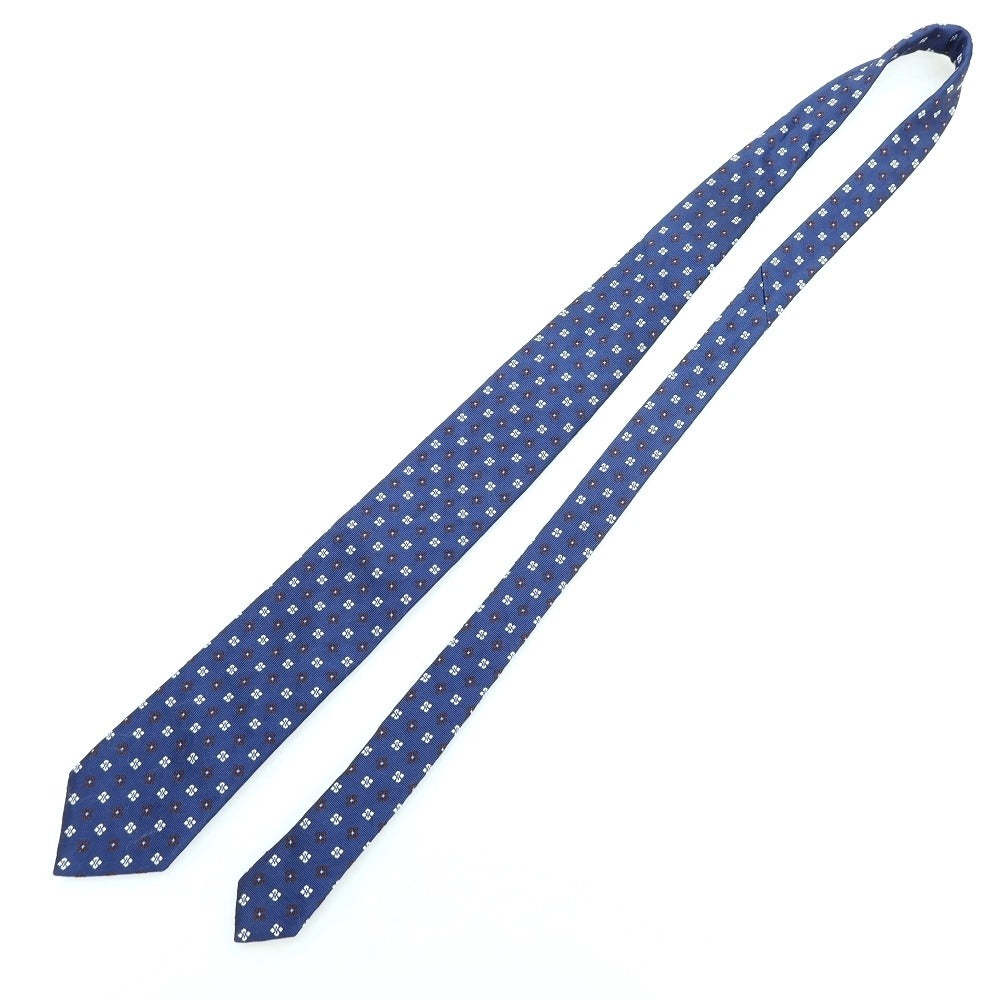 [Used] Altea Komon 3-fold silk cotton tie, navy [Condition: C] [Men&