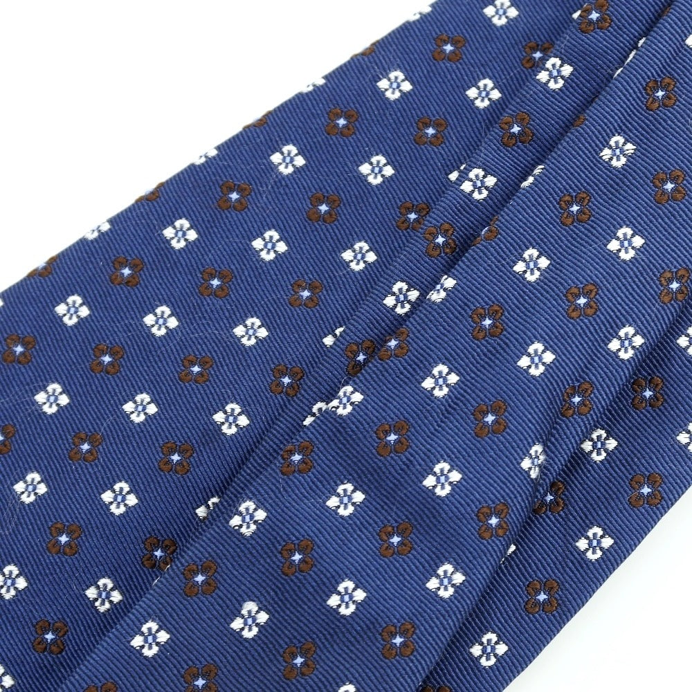 [Used] Altea Komon 3-fold silk cotton tie, navy [Condition: C] [Men&