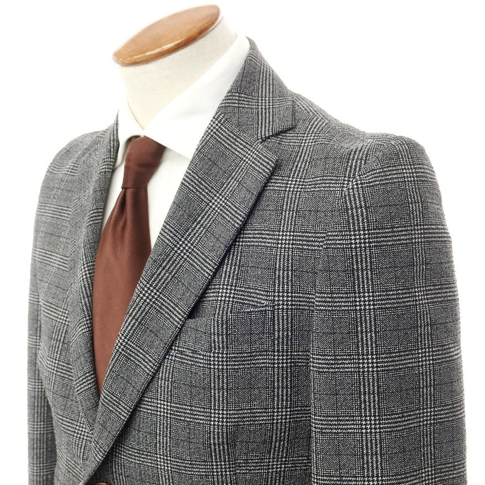 [Used] Vivienne Westwood MAN Polyester Check 2-Button Suit Gray x Black [46/44] [Condition Rank B] [Men&