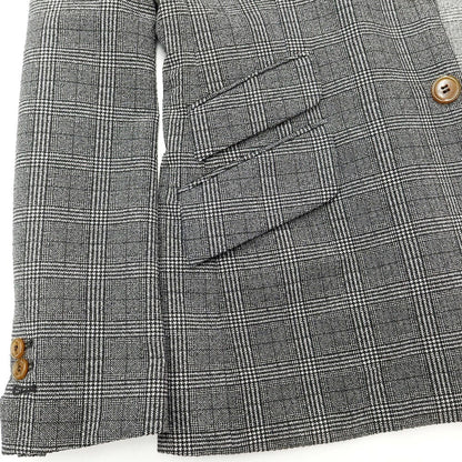 [Used] Vivienne Westwood MAN Polyester Check 2-Button Suit Gray x Black [46/44] [Condition Rank B] [Men&