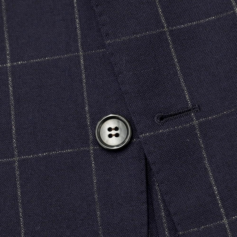 [Used] Artigianale wool mohair cashmere check 3 button suit navy x grey [50] [Condition rank B] [Men&