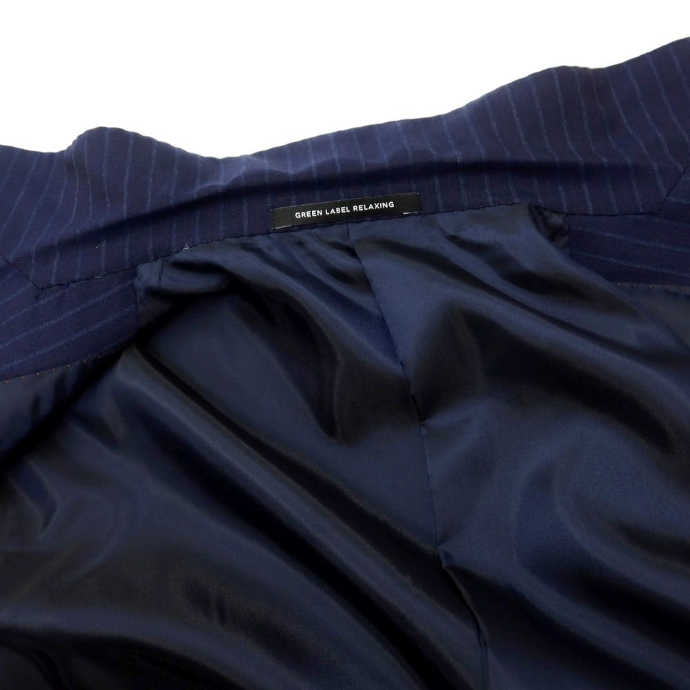 [Used] Green Label Relaxing Wool Striped 2-Button Suit Navy [48] [Condition Rank B] [Men&