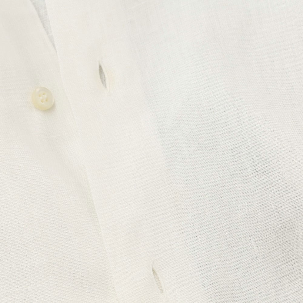 [Used] Stefano Branchini Linen Hand Stitched Shirt Off White [39] [Condition Rank C] [Men&