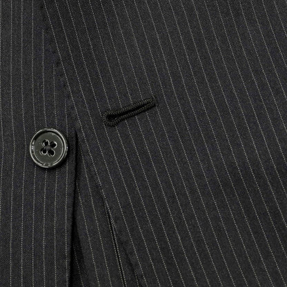 [Used] Polo Ralph Lauren Wool Striped 2-Button Suit Charcoal Gray x White [38] [Condition Rank C] [Men&