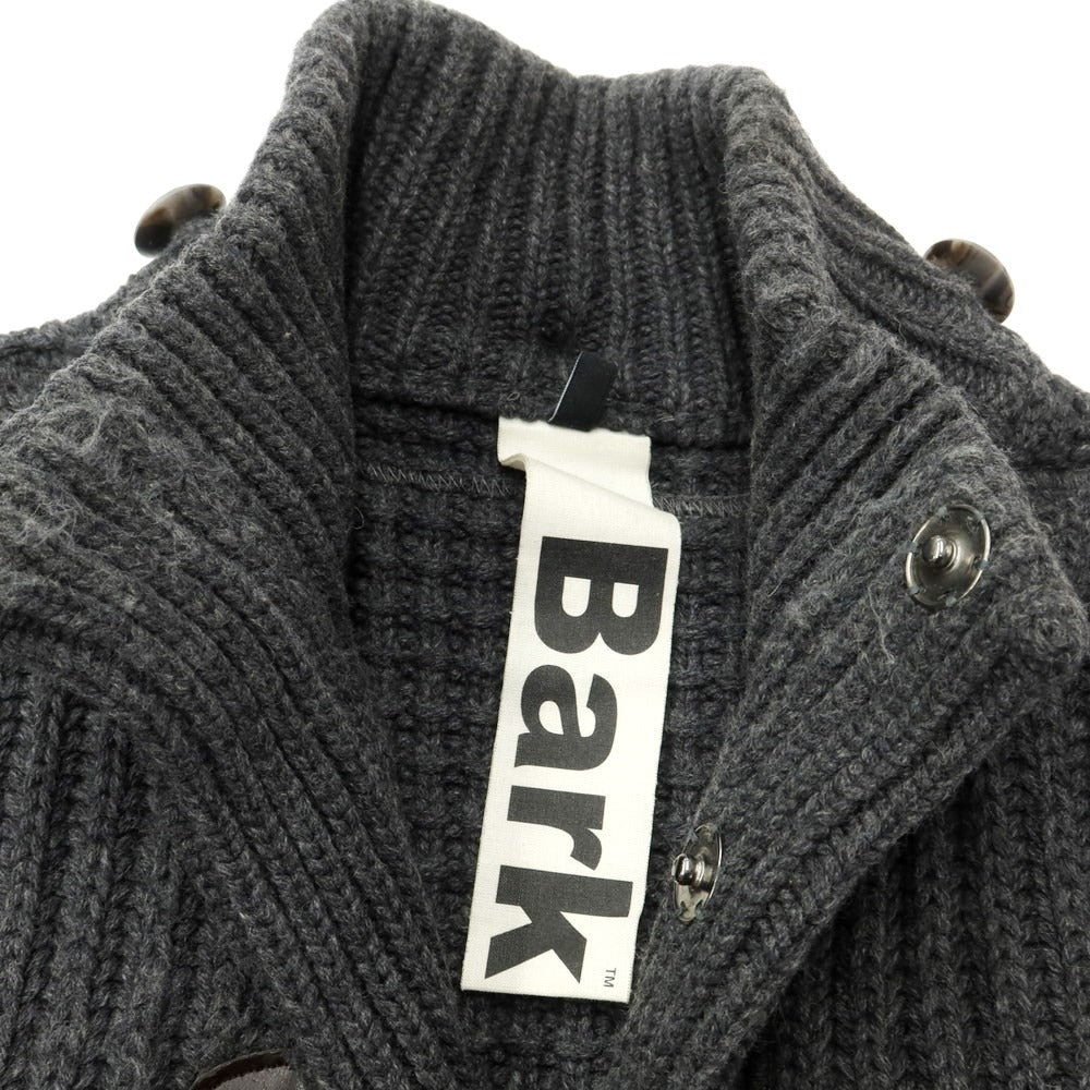 【中古】バーク BARK ウールナイロンニット ダッフルコート グレー【サイズXS】【GRY】【A/W】【状態ランクC】【メンズ】