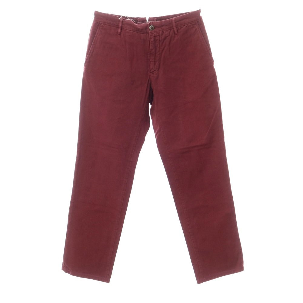 [Used] INCOTEX Cotton Casual Slacks Pants Wine Red [31] [Condition Rank B] [Men&