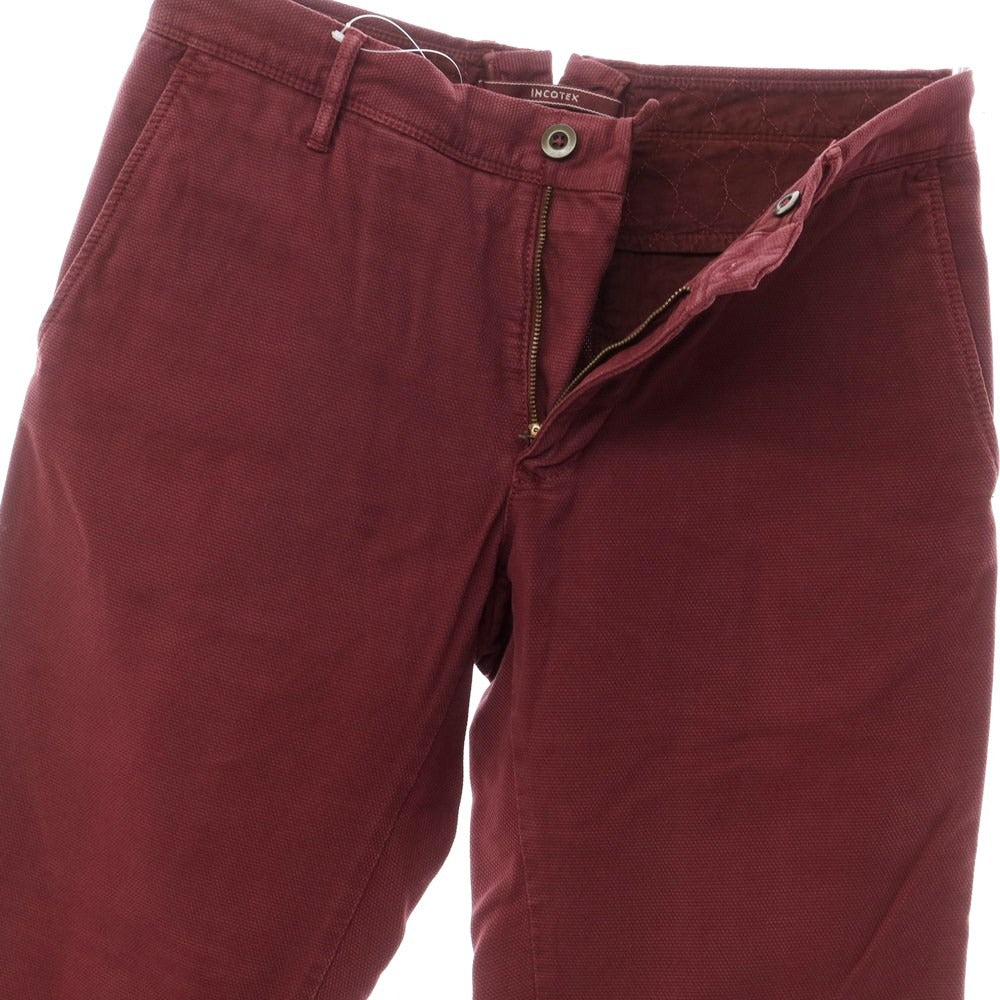 [Used] INCOTEX Cotton Casual Slacks Pants Wine Red [31] [Condition Rank B] [Men&