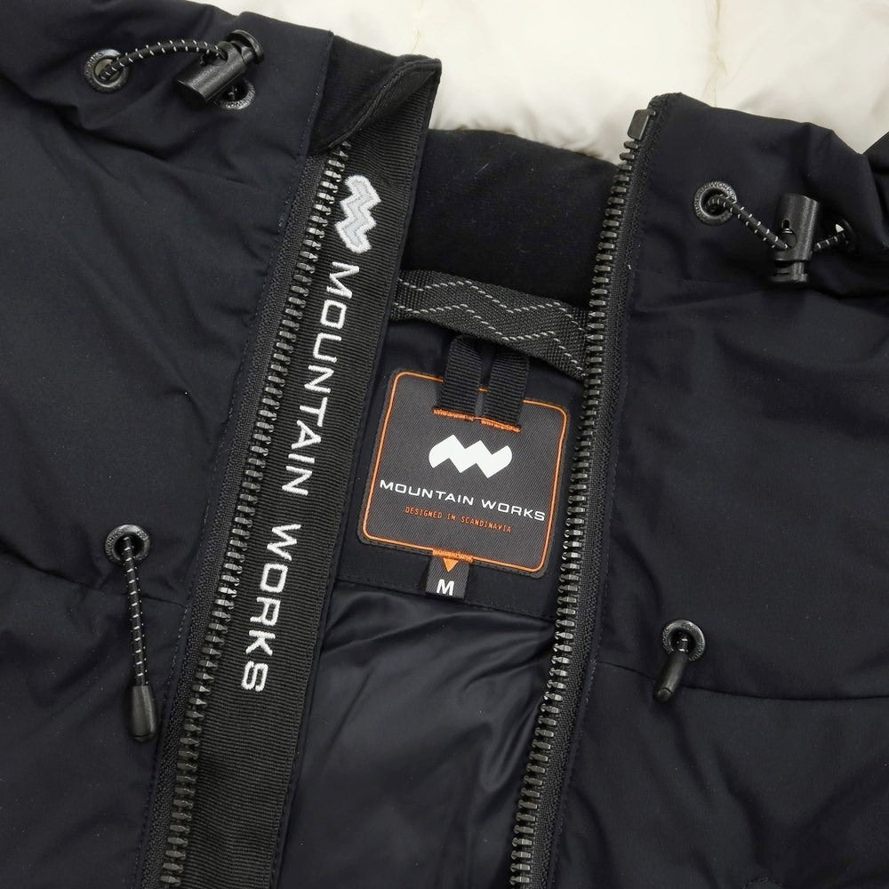 【中古】マウンテンワークス MOUNTAIN WORKS ポリエステル ダウンコート ブラックxホワイト【サイズM】【BLK】【A/W】【状態ランクA】【メンズ】 [EPD]