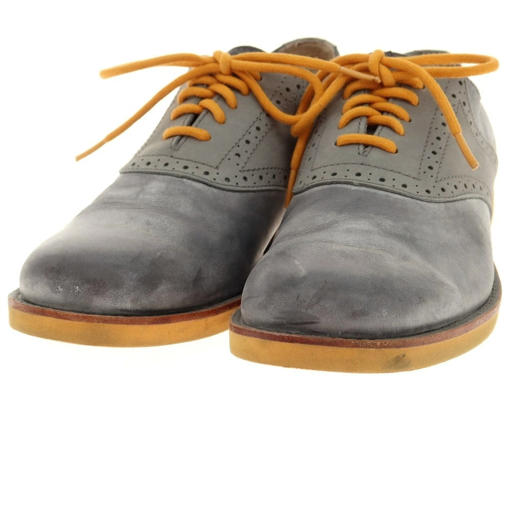 [Used] UGG Leather Saddle Shoes Cool Gray x Orange [Size 25.5] [GRY] [S/S/A/W] [Condition Rank C] [Men&