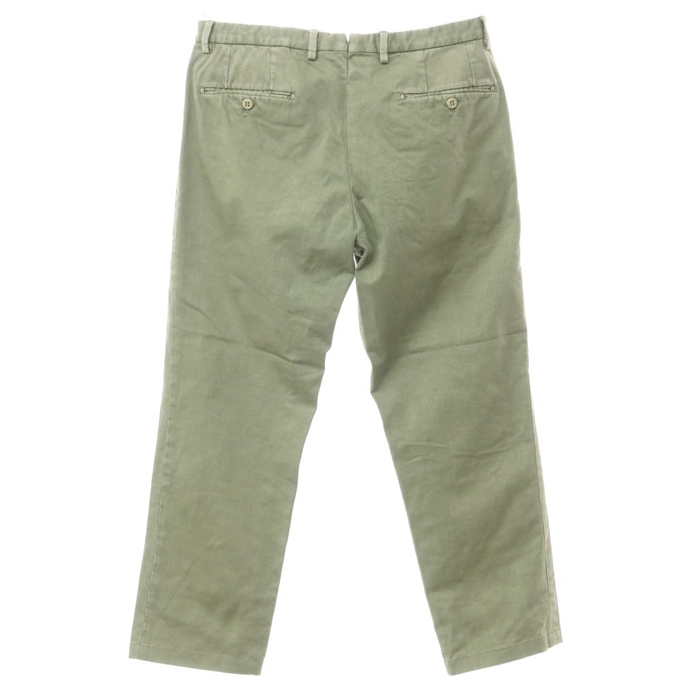 [Used] SANTANIELLO Cotton Casual Slacks Pants Green [48] [Condition Rank C] [Men&