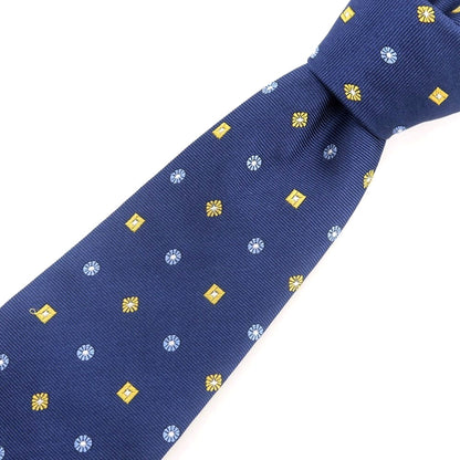 [Used] Makers Shirt Kamakura Kamakura Komon Tri-Fold Silk Tie Dark Blue [Condition Rank B] [Men&