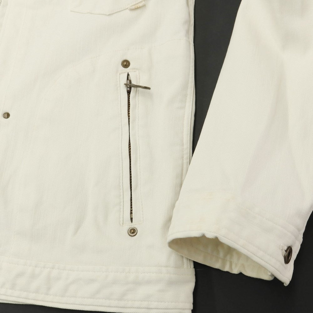 [Used] Johnbull Cotton Zip-up Work Jacket Off-White [M] [Condition Rank C] [Men&