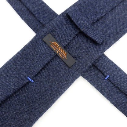 [Used] ARIANNA 3-fold cashmere silk tie, navy [Condition: C] [Men&