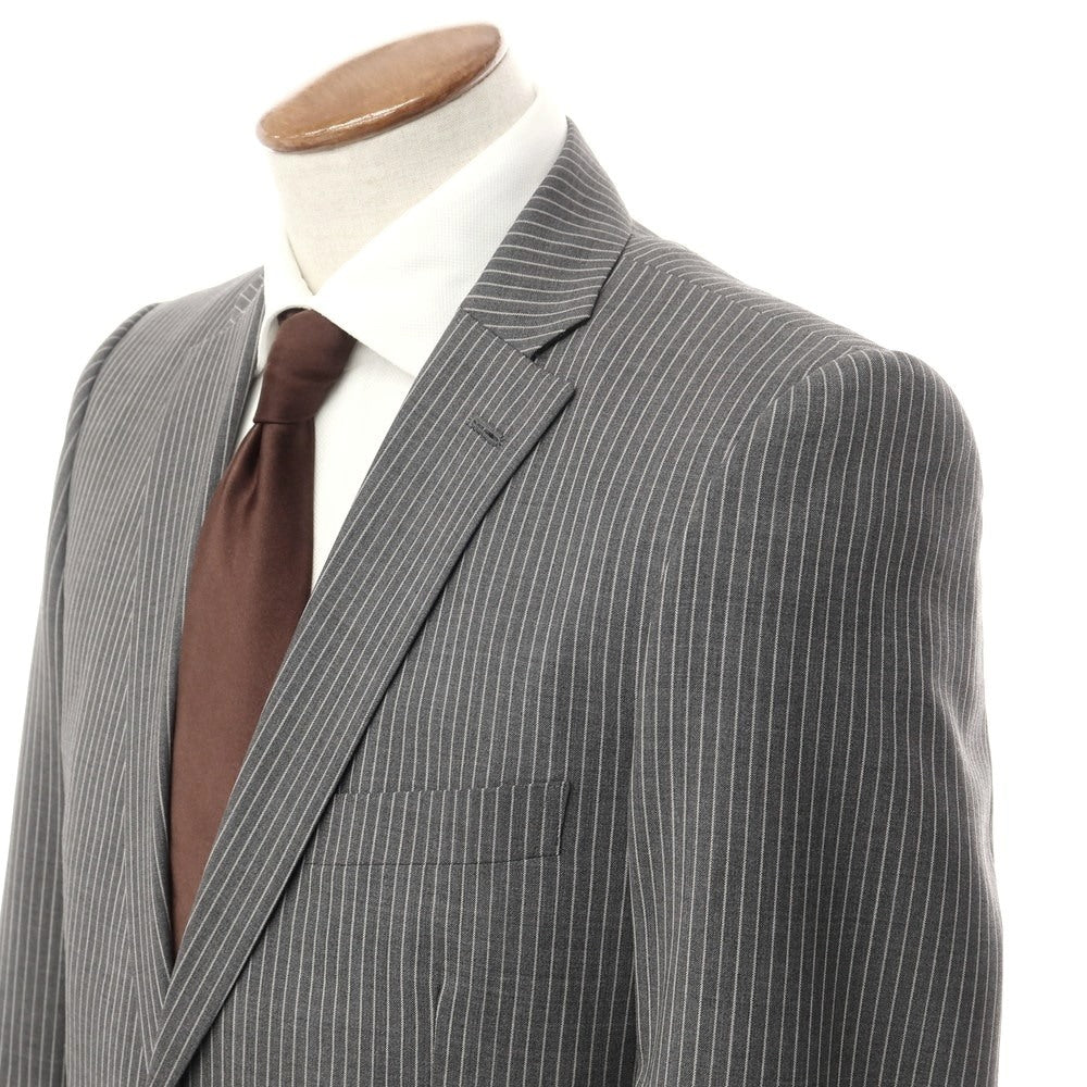 [Used] TRAFALD Wool Striped 2-Button Suit, Gray x White [94Y6] [Condition Rank B] [Men&