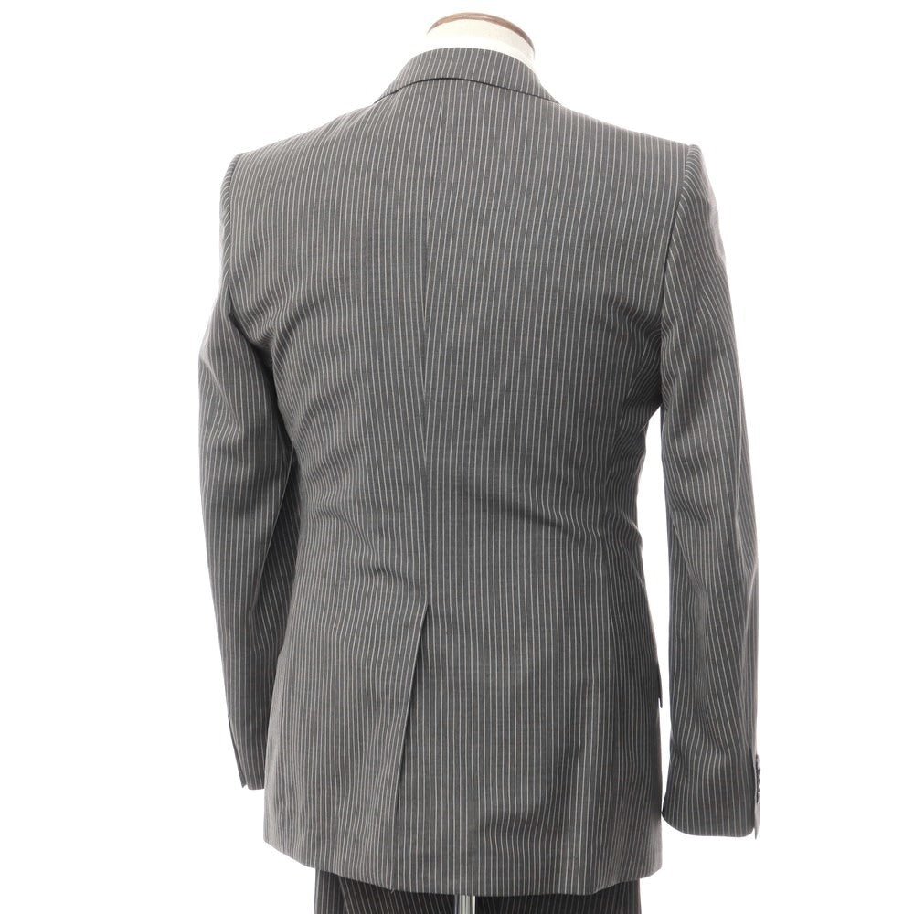 [Used] TRAFALD Wool Striped 2-Button Suit, Gray x White [94Y6] [Condition Rank B] [Men&