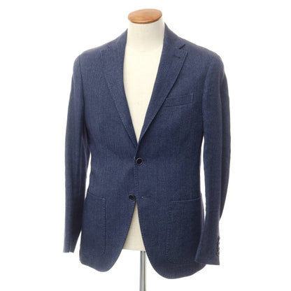 [Used] Cantarelli Linen Cotton 3B Casual Jacket Navy [46] [Condition Rank B] [Men&