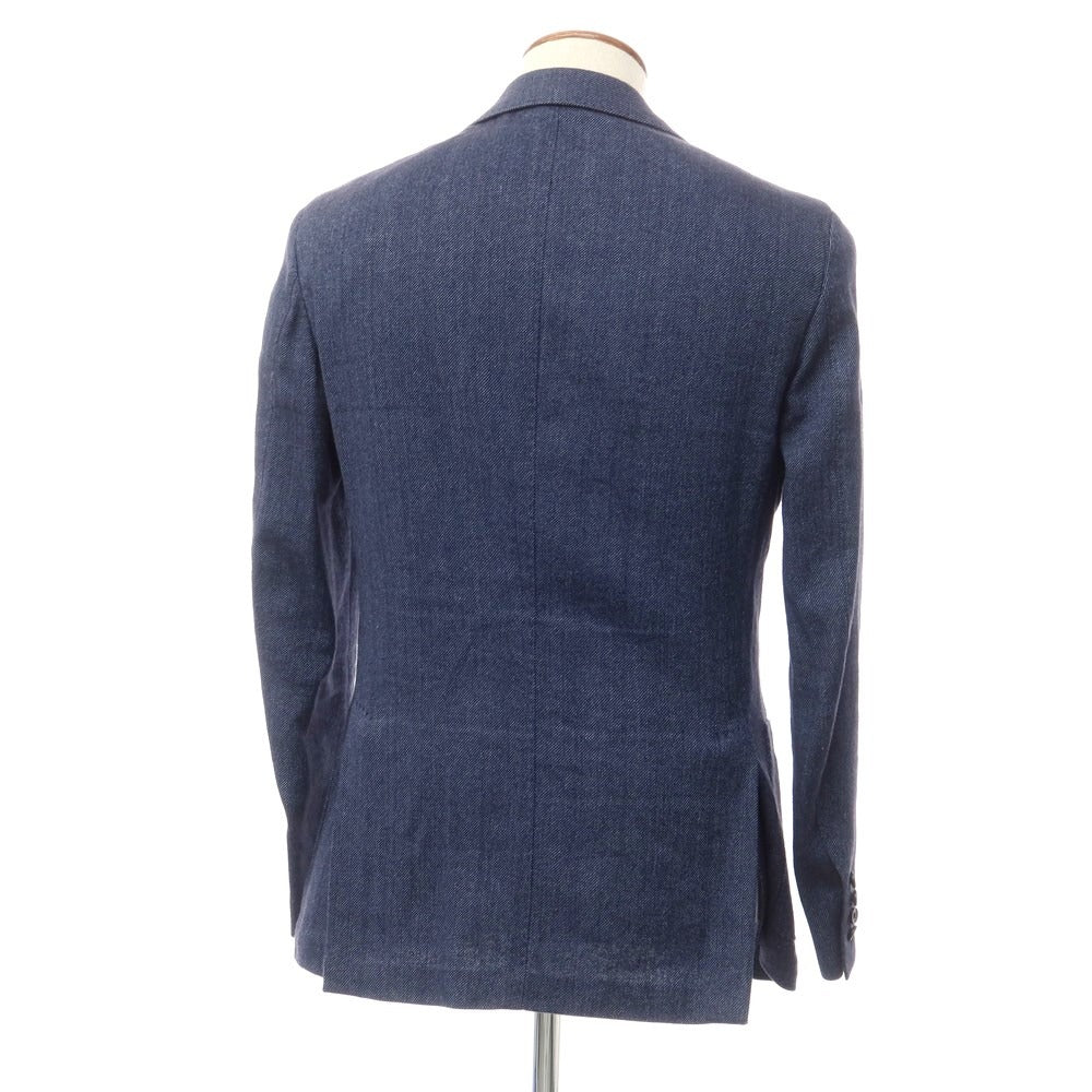 [Used] Cantarelli Linen Cotton 3B Casual Jacket Navy [46] [Condition Rank B] [Men&