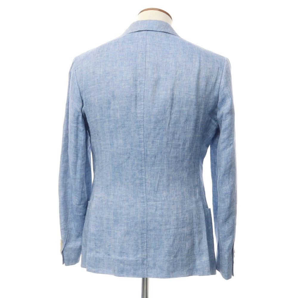 [Used] Pal Zileri Linen Herringbone 2B Casual Jacket Blue [48] [Condition Rank D] [Men&