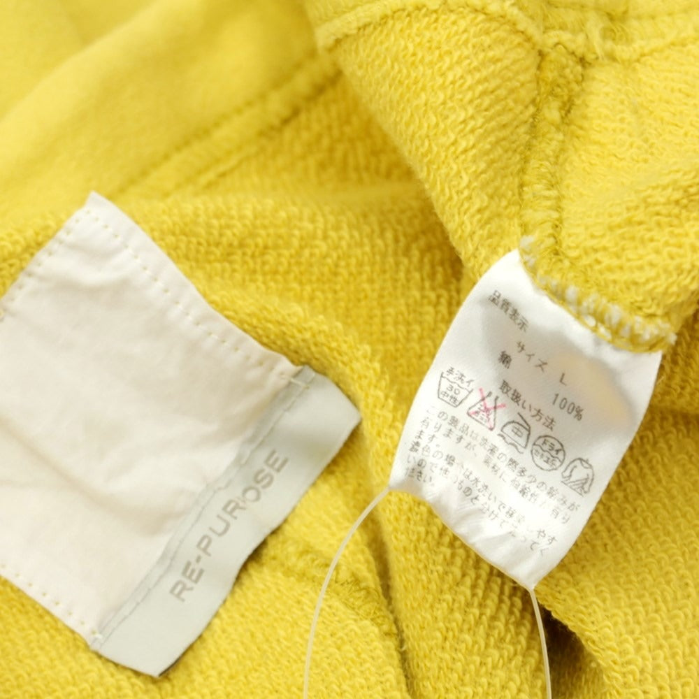 [Used] RE-PURPOSE Cotton Sweatpants Yellow [L] [Condition Rank C] [Men&