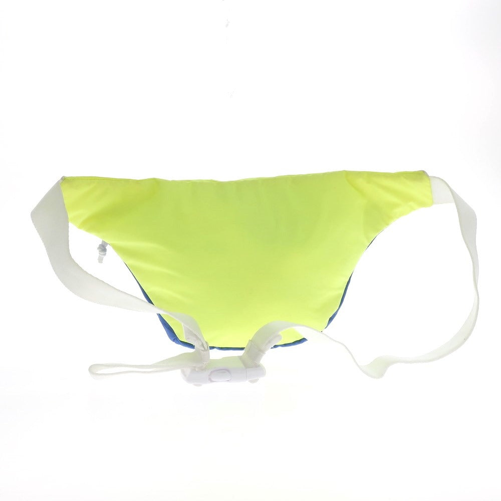 [Used] Reebok Nylon Waist Bag Blue x Neon Yellow [Condition Rank B] [Men&