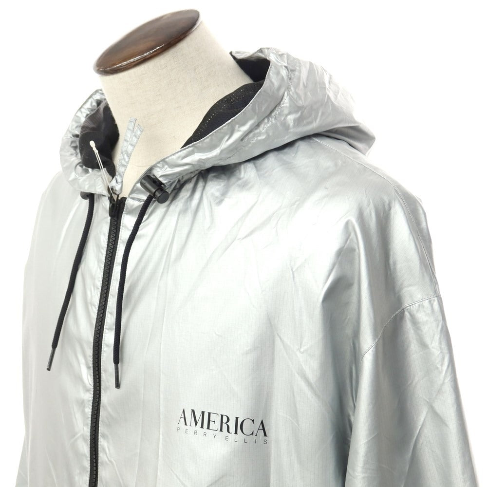 [Used] Perry Ellis America PERRY ELLIS AMERICA Nylon Hooded Shell Jacket Silver [XL] [Condition Rank C] [Men&